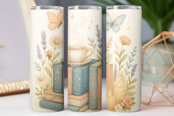 Book Lover Tumbler Wrap Graphics for Tumbler Wraps