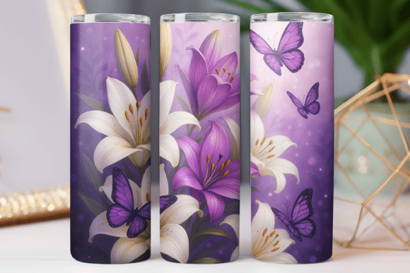 Butterfly Tumbler Wrap Graphics & Tumbler Wraps
