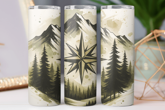 Camping Tumbler Wrap Graphics and Tumbler Wraps