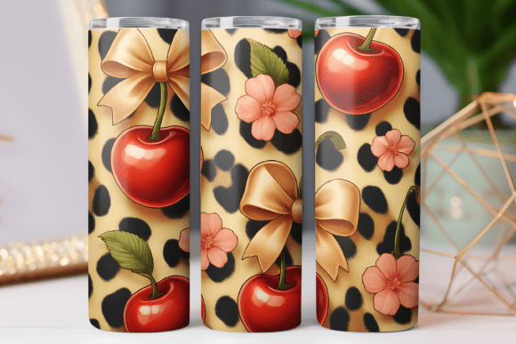 Cherry Bow Tumbler Wrap 20oz: Graphics & Tumbler Wraps Review