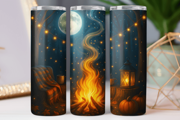Fall Camping Tumbler Wrap Graphics Review