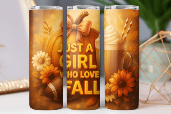 Fall Season Tumbler Wrap 20oz Skinny Art Review