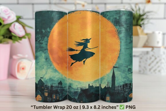 Full Moon Haunted House Halloween 20oz