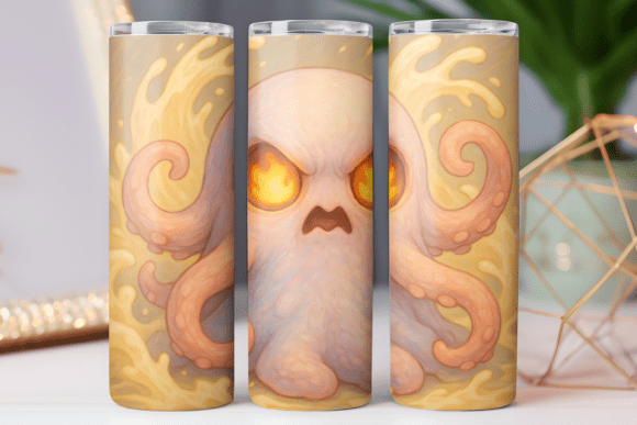 Kawaii Food Art Tumbler Design: Graphics & Tumbler Wraps