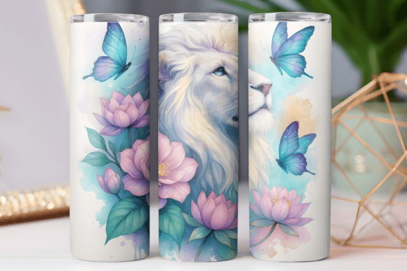 Lion Floral Tumbler Wrap 20oz: Graphics & Tumbler Wraps Review