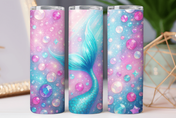 Mermaid Tumbler Wraps Graphics: Skinny Design 20oz Review