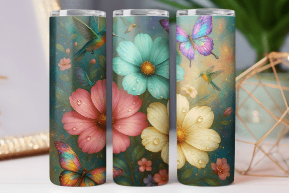 Spring Flower Tumbler Wrap 20oz Graphics Review