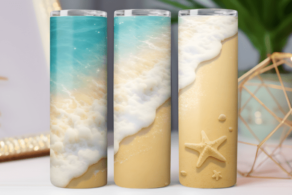 Summer Beach Tumbler Wrap Graphics Review