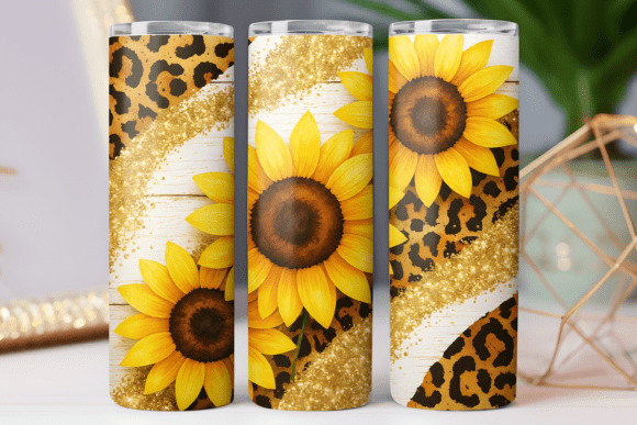 Sunflower Gold Tumbler Wrap Skinny 20oz