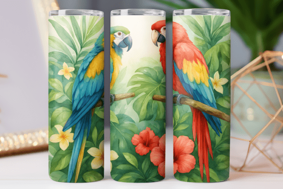 Tropical Pattern Tumbler Wrap Design Png: A Designer's Review