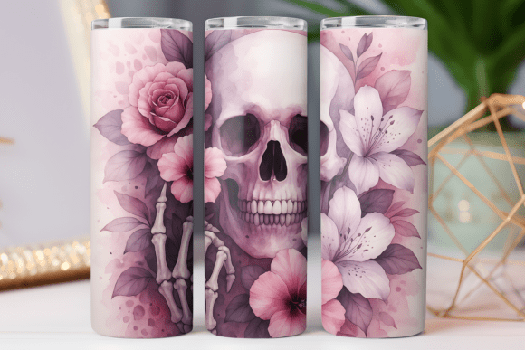 Valentine Tumbler Wrap 20oz Skinny Skull Graphics Review