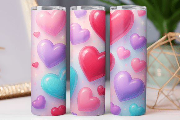 Valentine Tumbler Wrap Graphics for Small Business