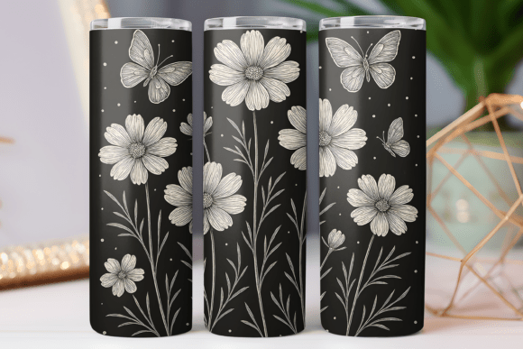 Vintage Wildflower Tumbler Wrap Skinny: Graphics & Tumbler Wraps Review